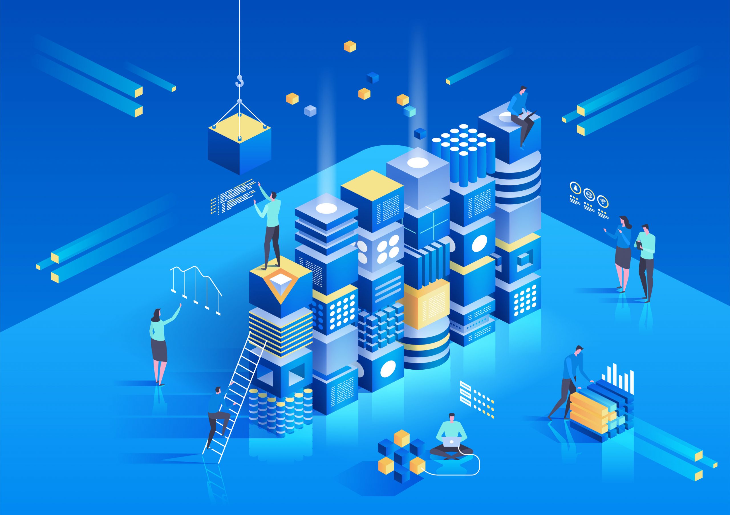 We care sign Blockchain verändert die Wirtschaft
